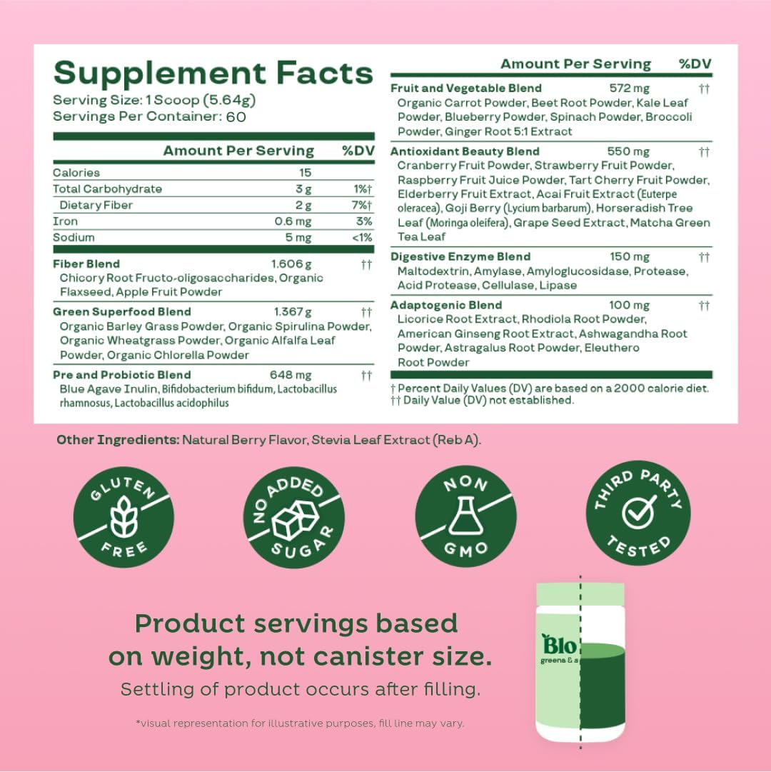Bloomnutrition Green Superfood™ - Energía y bienestar en una sola cucharada