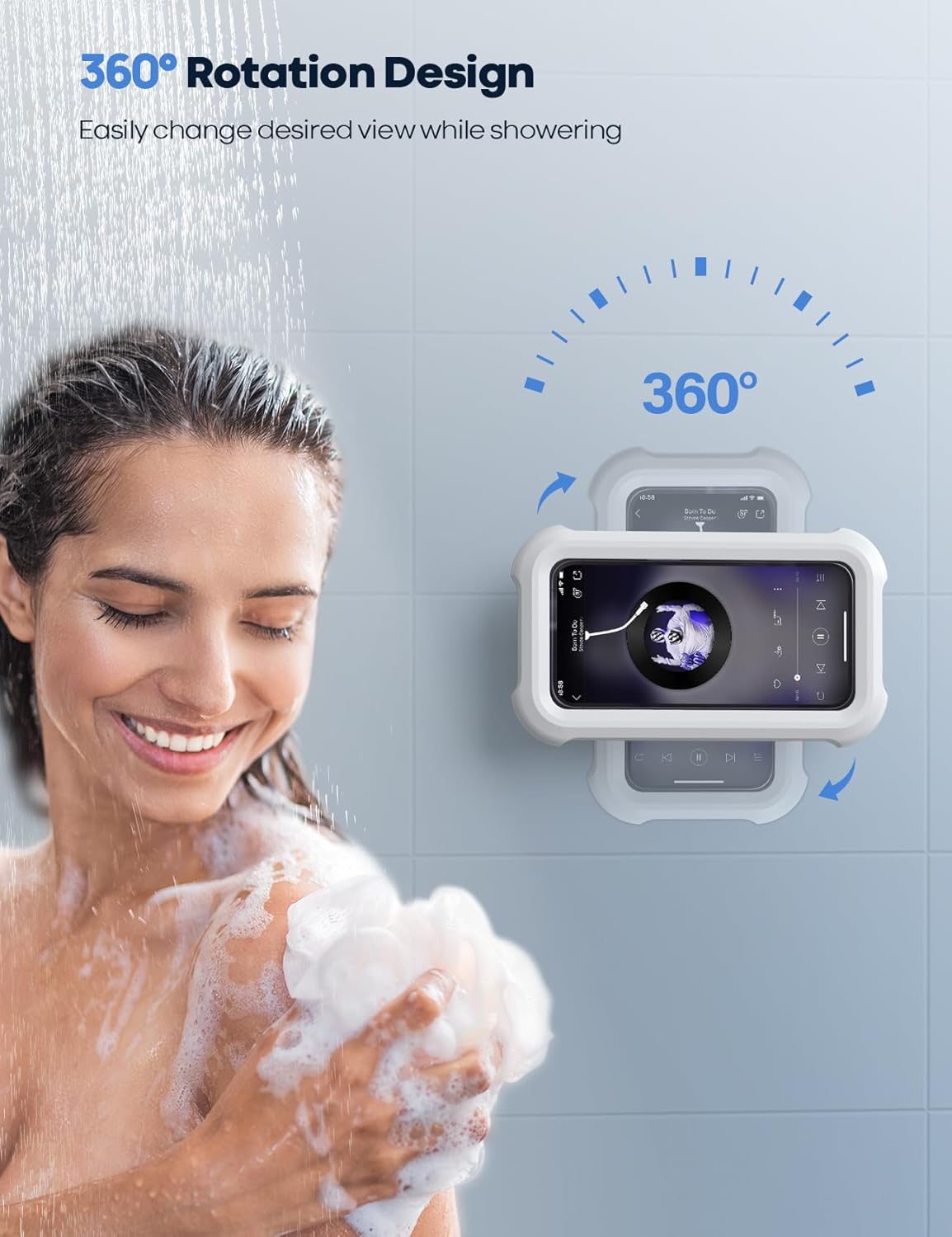 Hogarama AquaView™ – Soporte Impermeable 360° para Teléfono