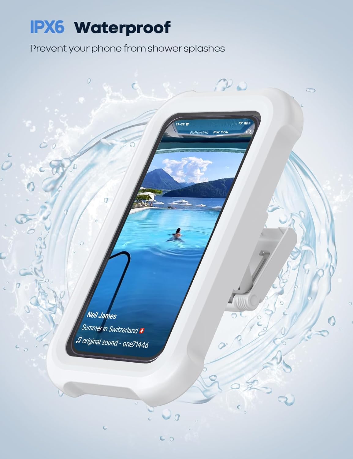 Hogarama AquaView™ – Soporte Impermeable 360° para Teléfono