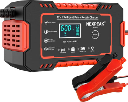 VoltFix™ – Cargador Batería Inteligente 12V con Reparación Automática