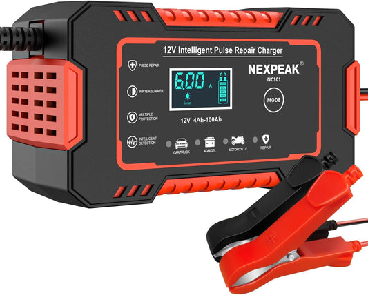 VoltFix™ – Cargador Batería Inteligente 12V con Reparación Automática