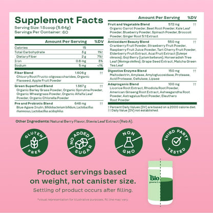 Bloomnutrition Green Superfood™ - Energía y bienestar en una sola cucharada